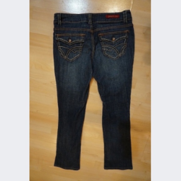 Sasson Dark Denim Stitch Jeans Size 4 - Picture 6 of 7
